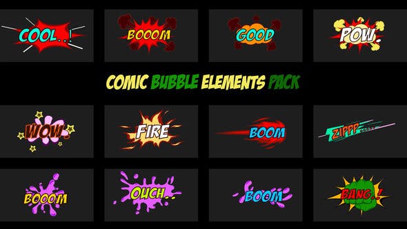 Videohive Comic Bubble Elements Pack 35473832 1 Videohive Comic Bubble Elements Pack 35473832