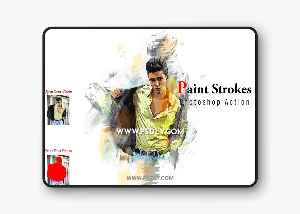 CreativeMarket - Paint Strokes Photoshop Action 6806219 1 CreativeMarket - Paint Strokes Photoshop Action 6806219