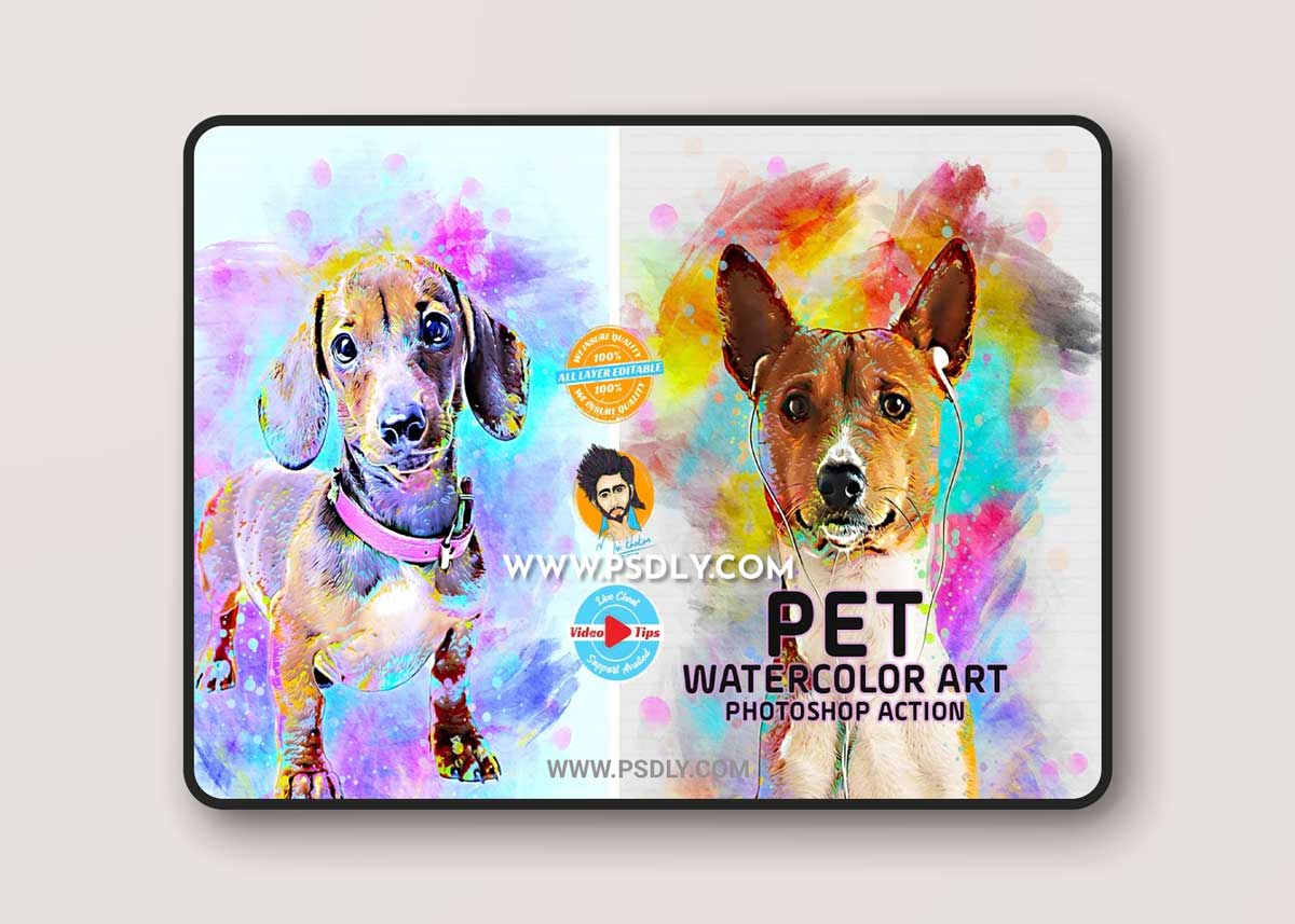 CreativeMarket - Pet Watercolor Art Plugin 6447259 1 CreativeMarket - Pet Watercolor Art Plugin 6447259