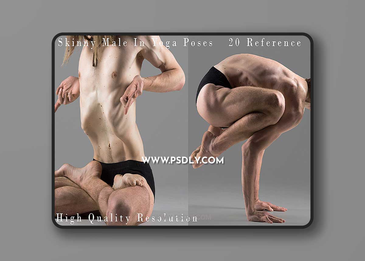 Cubebrush - Hector - Skinny Male In Yoga pose 1 Cubebrush - Hector - Skinny Male In Yoga pose