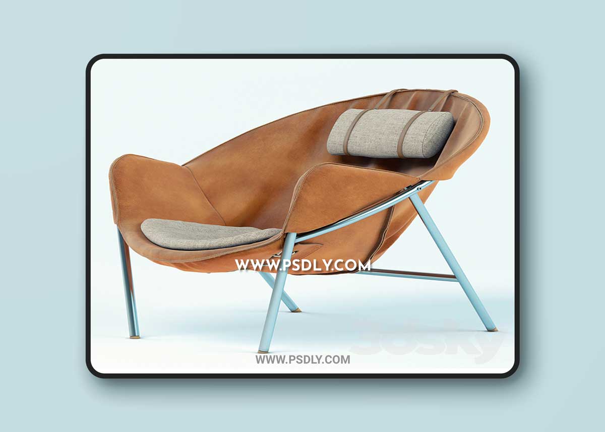 Erik Ole Jorgensen lounge chair 3D Model 1 Erik Ole Jorgensen lounge chair 3D Model