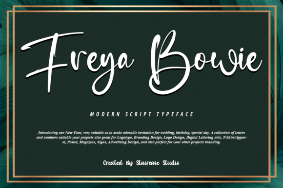 Freya Bowie Font 1 Freya Bowie Font