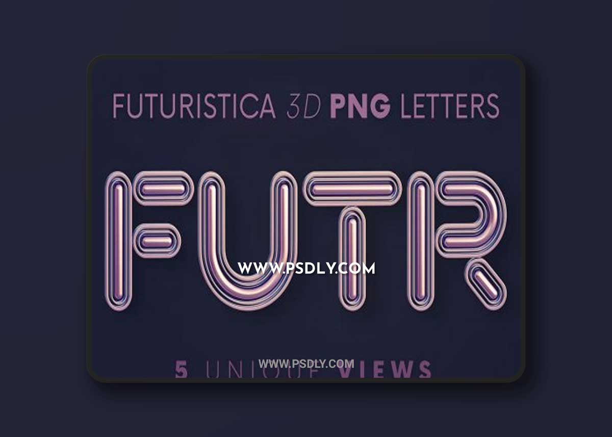 Futuristica - 3D Lettering 1 Futuristica - 3D Lettering