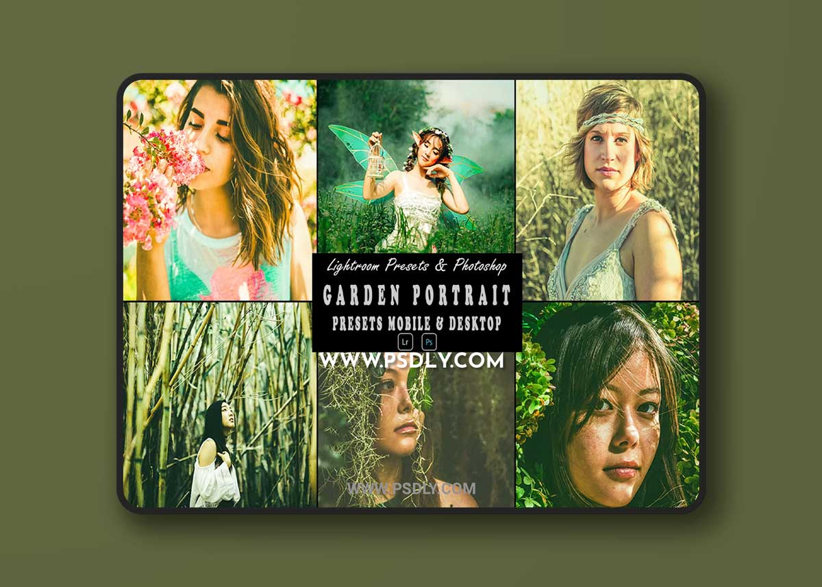 Garden Portrait Photoshop Action & Lightrom Preset 1 Garden Portrait Photoshop Action & Lightrom Preset