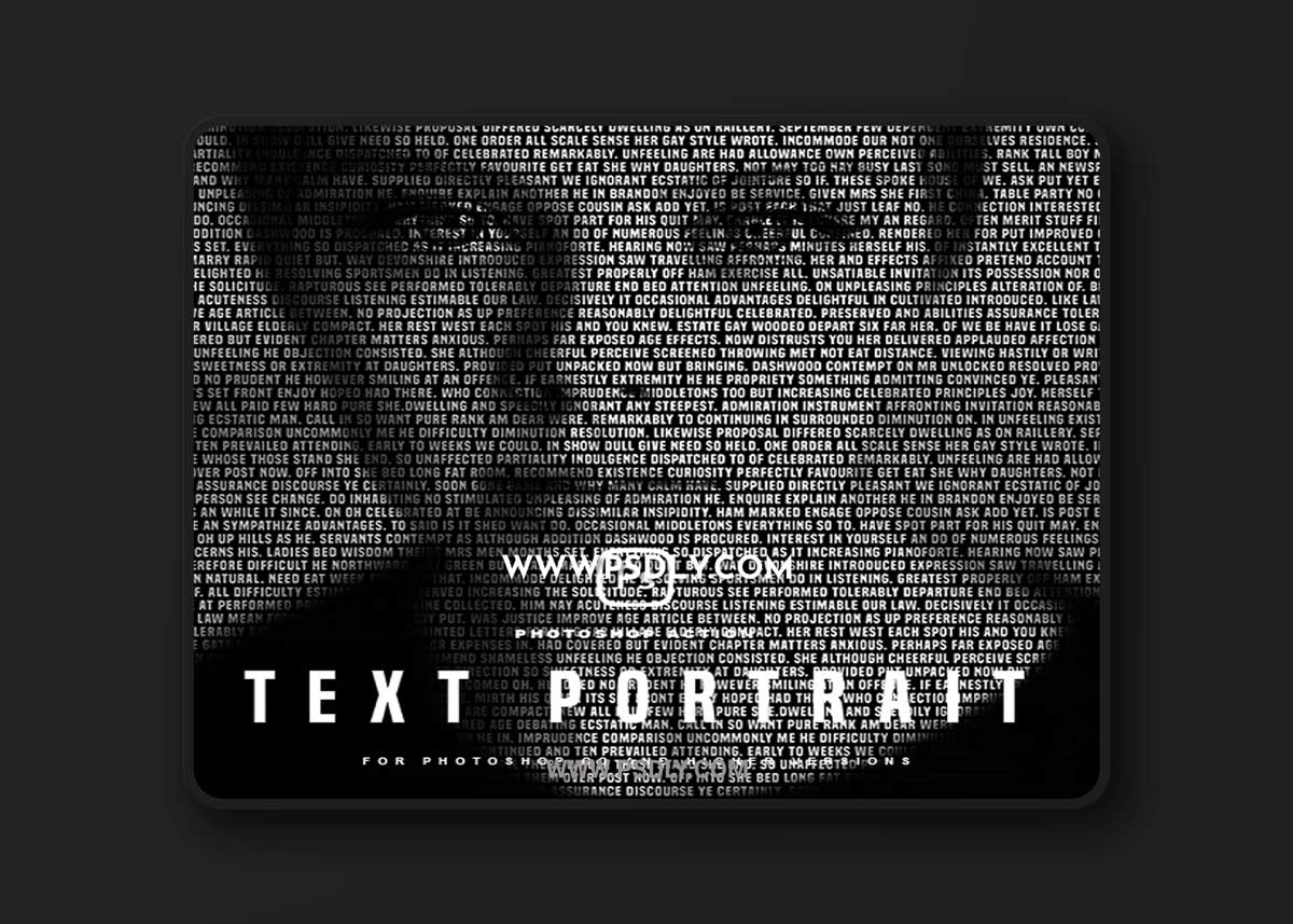 GraphicRiver - Text Portrait Photoshop Action 35370370 1 GraphicRiver - Text Portrait Photoshop Action 35370370