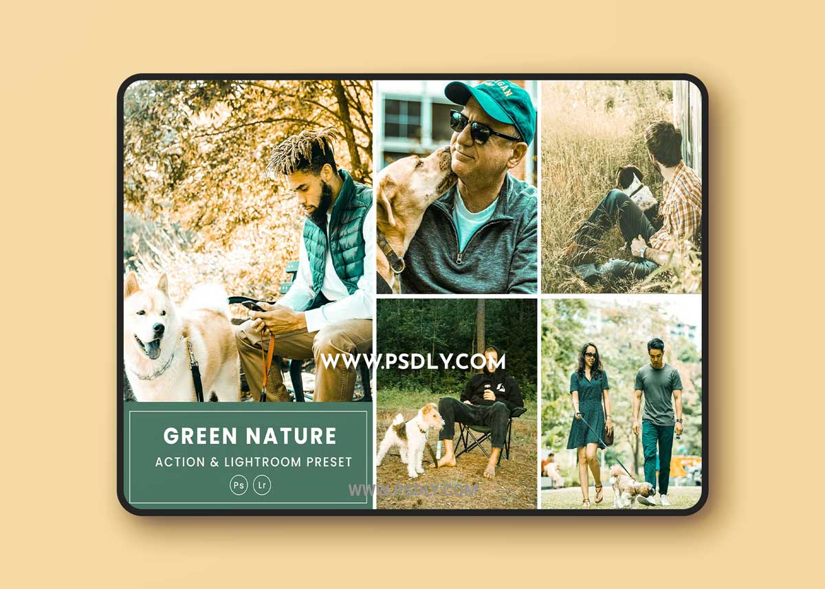Green Nature Effect Action & Lightrom Presets 1 Green Nature Effect Action & Lightrom Presets
