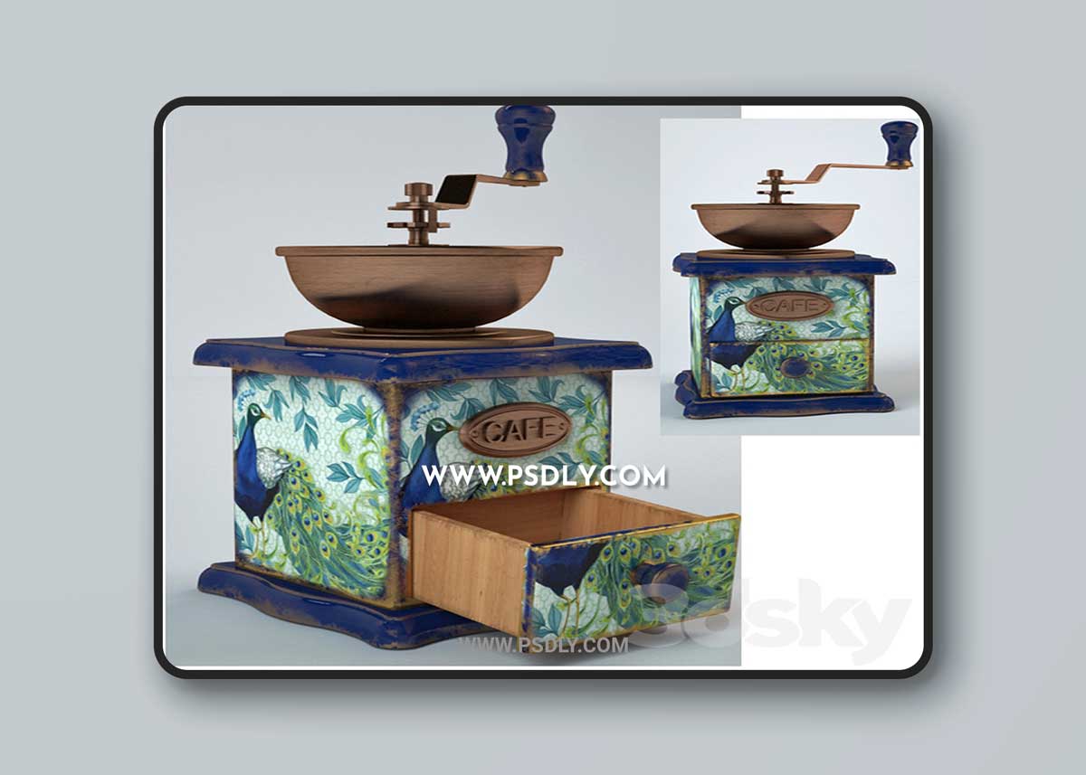 Grinder decorated decoupage technique 1 Grinder decorated decoupage technique