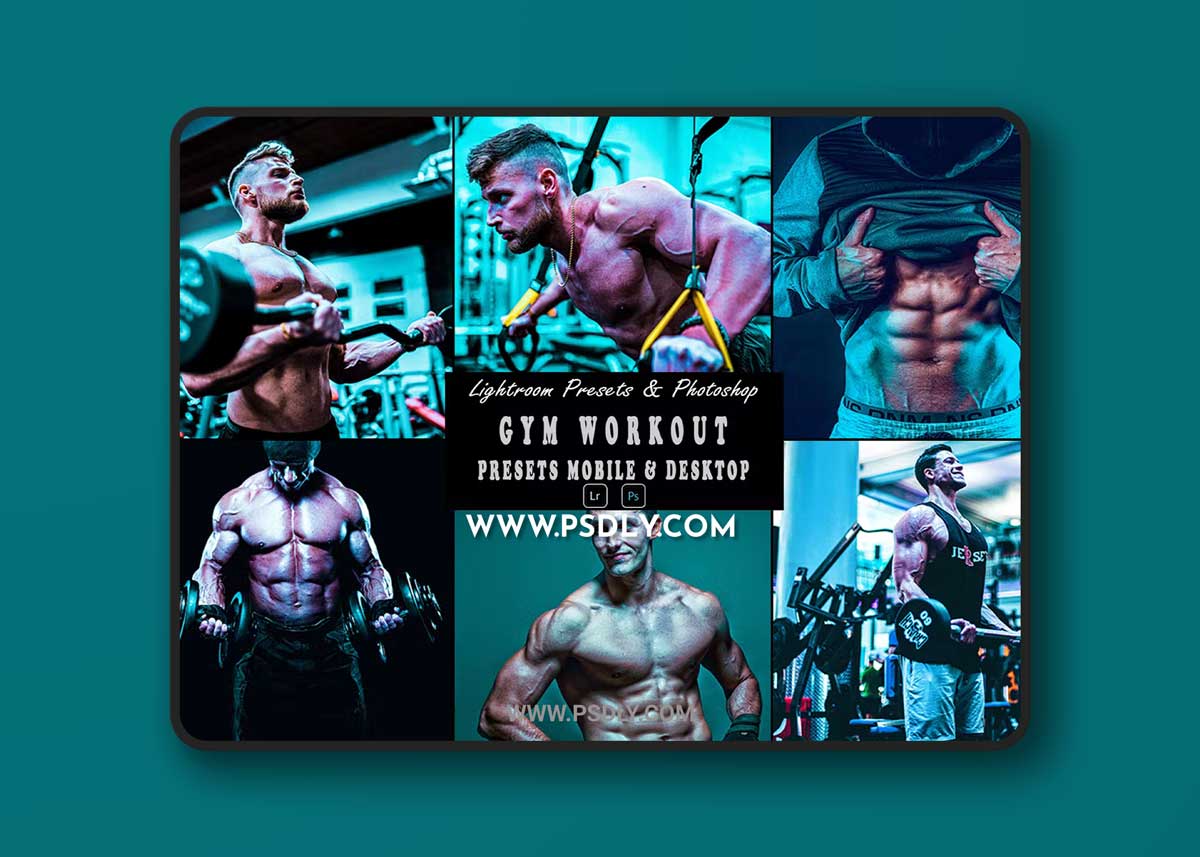 Gym Workout Tone Photoshop Action & Lightrom 1 Gym Workout Tone Photoshop Action & Lightrom