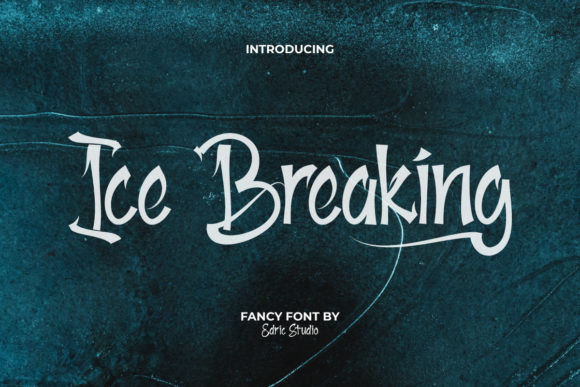 Ice Breaking Font 1 Ice Breaking Font