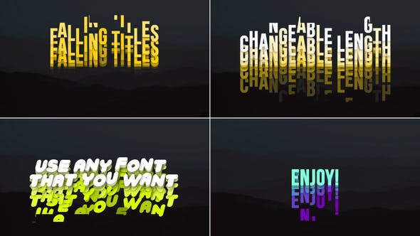 Videohive Falling Titles 35633240 1 Videohive Falling Titles 35633240