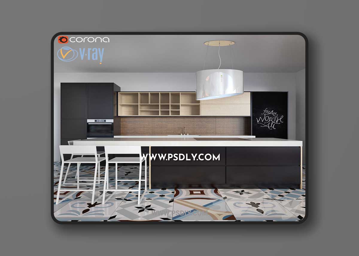 Kitchen Furniture XVI 3D Model 1 Kitchen Furniture XVI 3D Model