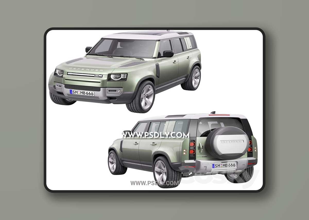 Land Rover Defender 2020 3D Model 1 Land Rover Defender 2020 3D Model