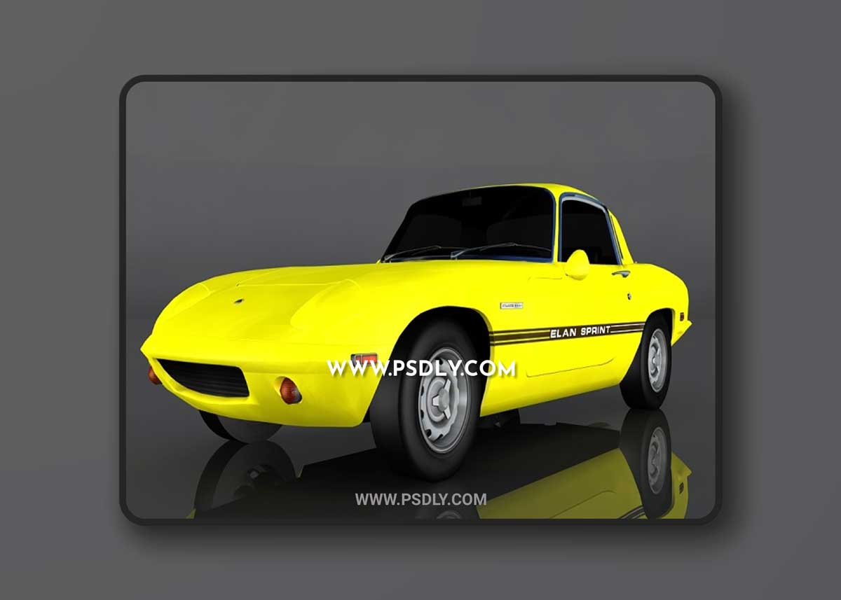 Lotus Elan Sprint 3D Model o93249 1 Lotus Elan Sprint 3D Model o93249
