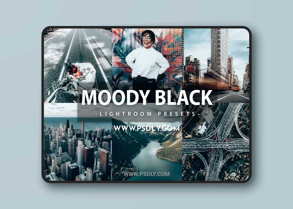 Moody Black 5 Lightroom Presets 1 Moody Black 5 Lightroom Presets