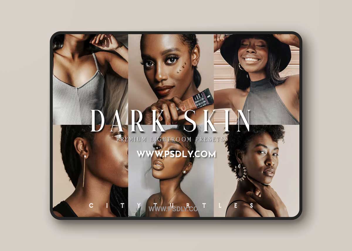 Moody DARK SKIN Beauty Portrait Lightroom Presets 1 Moody DARK SKIN Beauty Portrait Lightroom Presets