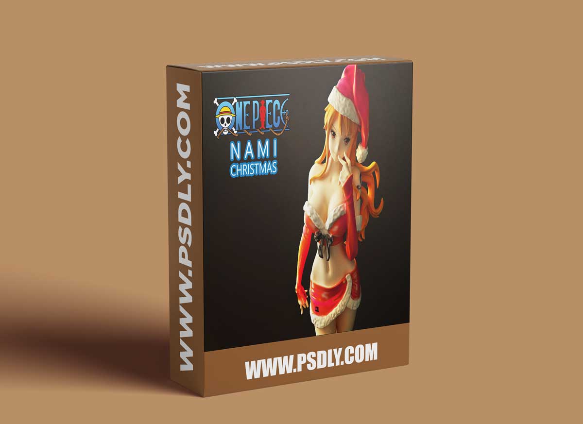 Nami christmas one piece – 3d print model 1 NAMI CHRISTMAS ONE PIECE – 3D PRINT MODEL