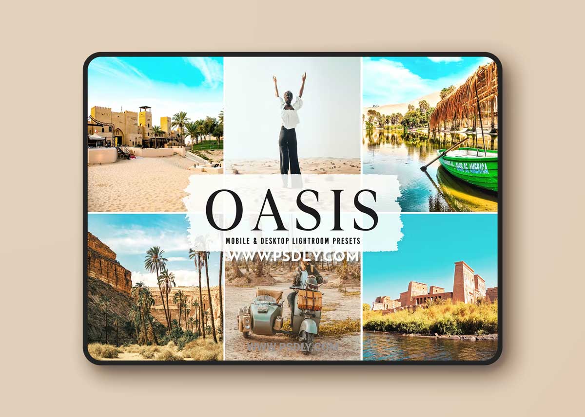 Oasis Mobile & Desktop Lightroom Presets AJQBM3D 1 Oasis Mobile & Desktop Lightroom Presets AJQBM3D