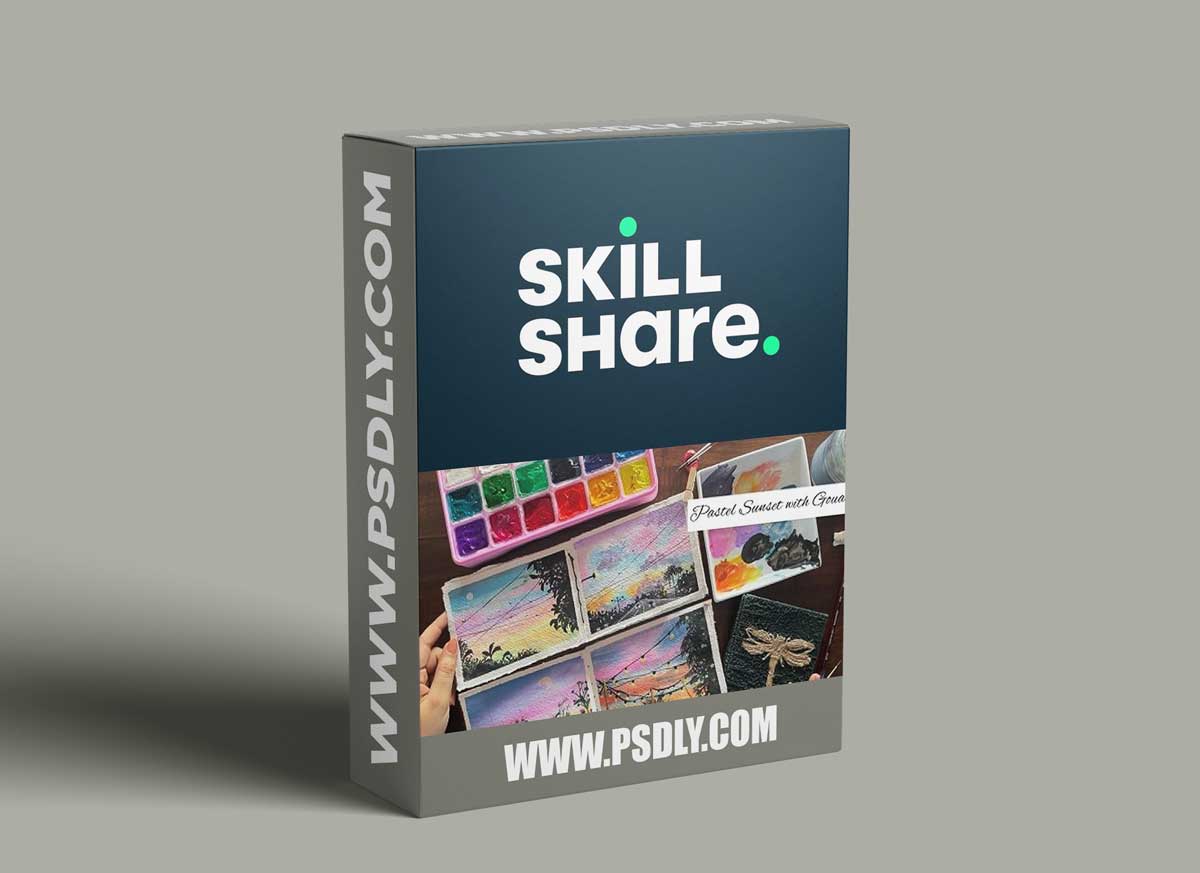 Pastel Sunset With Gouache - Learn to Paint 4 Expressive Sunset Skies 1 Pastel Sunset With Gouache - Learn to Paint 4 Expressive Sunset Skies