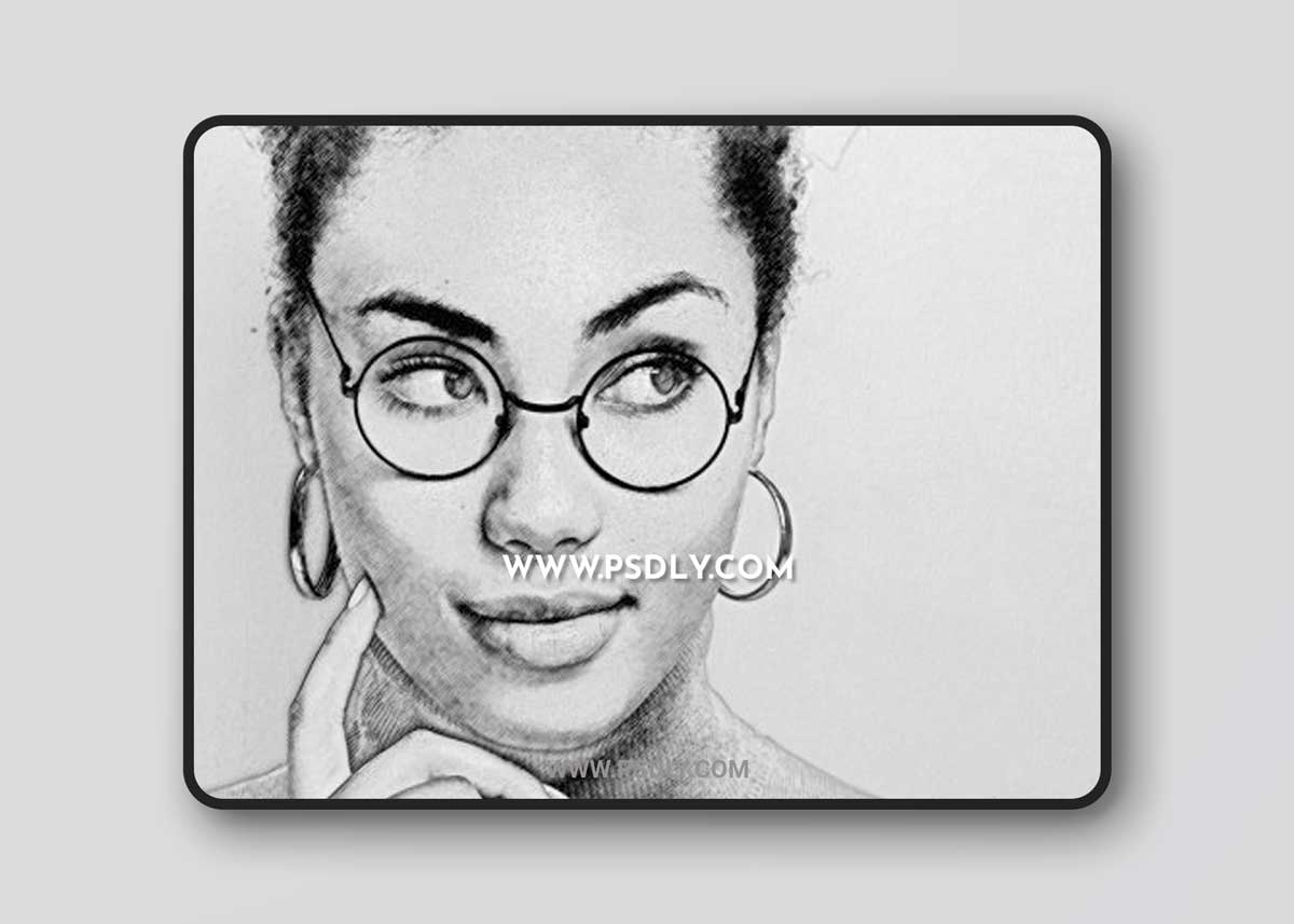 Pencil Drawing Photo Effect Mockup 470949012 1 Pencil Drawing Photo Effect Mockup 470949012