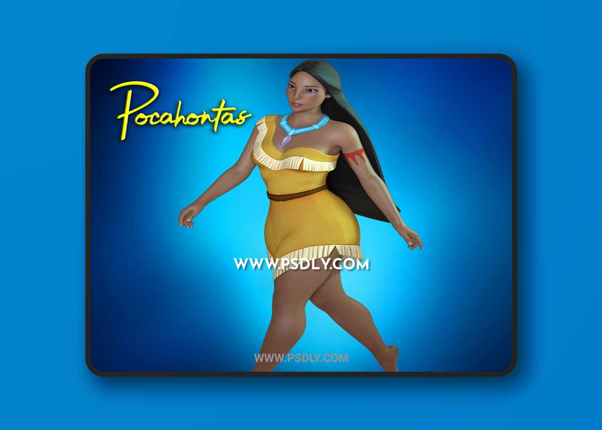 Pocahontas For G8F And G8.1F 3D Model 1 Pocahontas For G8F And G8.1F 3D Model