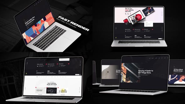 Videohive Fast Laptop Website Promo 35656827 1 Videohive Fast Laptop Website Promo 35656827