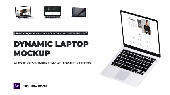 Videohive Dynamic Laptop Mockup - Website Presentation 35061444 1 Videohive Dynamic Laptop Mockup - Website Presentation 35061444