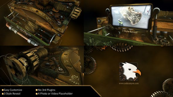 Videohive Steampunk Box Reveal Logo 30930755 1 Videohive Steampunk Box Reveal Logo 30930755