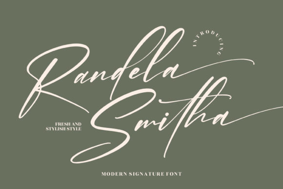 Randela Smitha Font 1 Randela Smitha Font