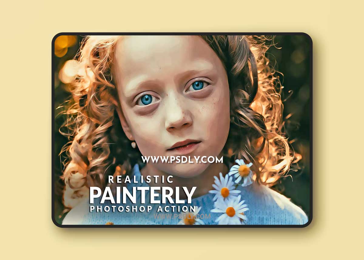 Realistic Painterly Photoshop Action H2EJ7NL 1 Realistic Painterly Photoshop Action H2EJ7NL