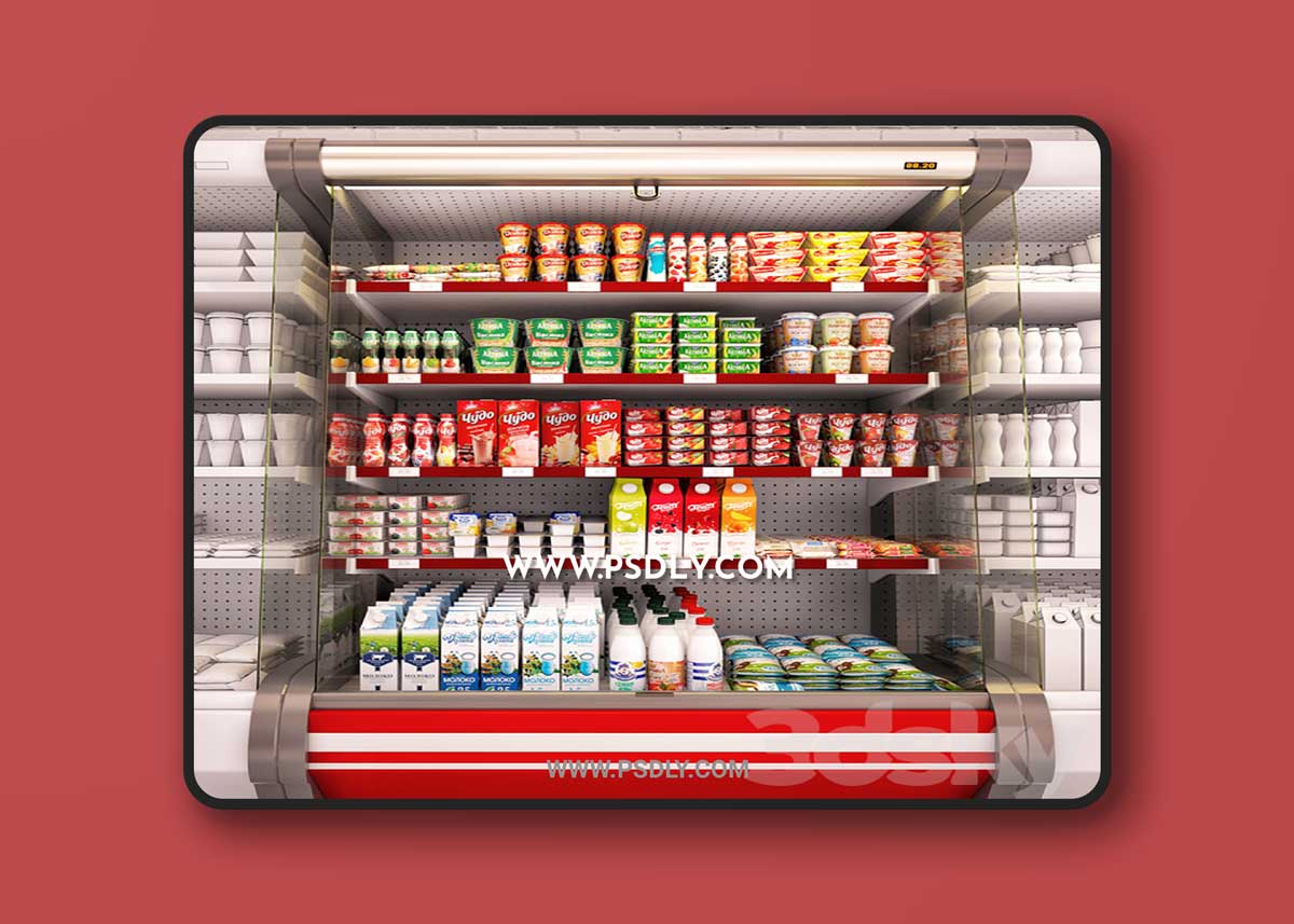 Refrigerated showcase Fortune 3D Model 1 Refrigerated showcase Fortune 3D Model