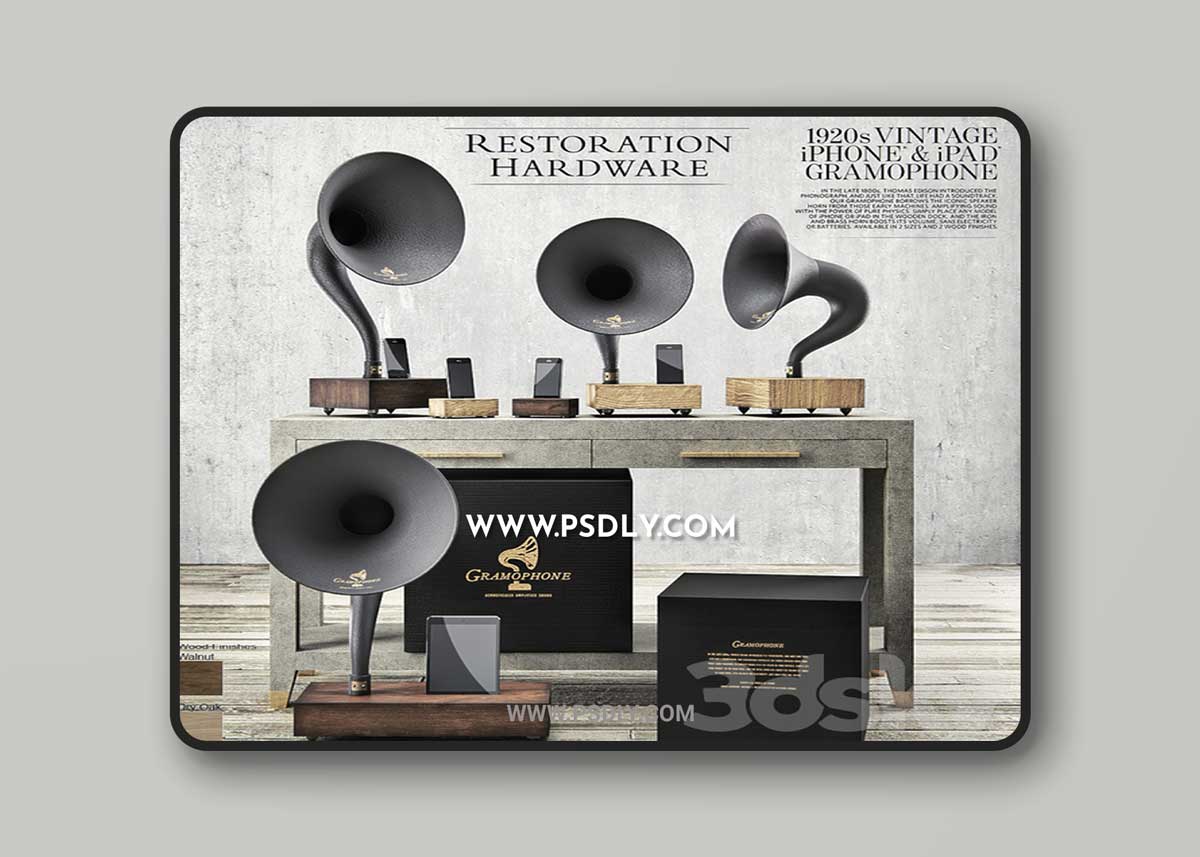 Restoration Hardware - Gramophone Set 1 Restoration Hardware - Gramophone Set