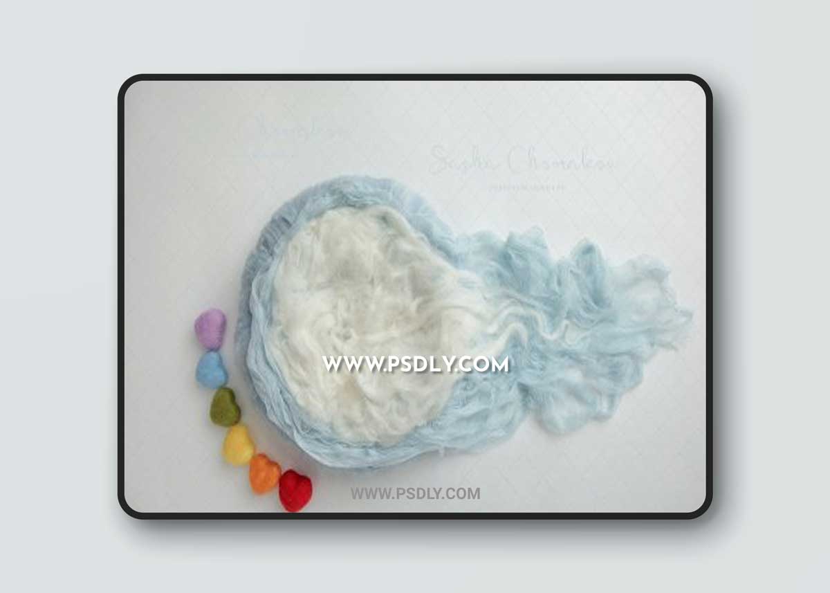 Sasha Chomakov - Newborn Digital Backdrop - Blue 1 Sasha Chomakov - Newborn Digital Backdrop - Blue