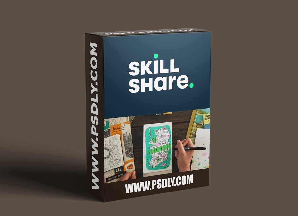 Sketchbook Illustration: Draw a Personal, Colorful Travel Map 1 Sketchbook Illustration: Draw a Personal, Colorful Travel Map