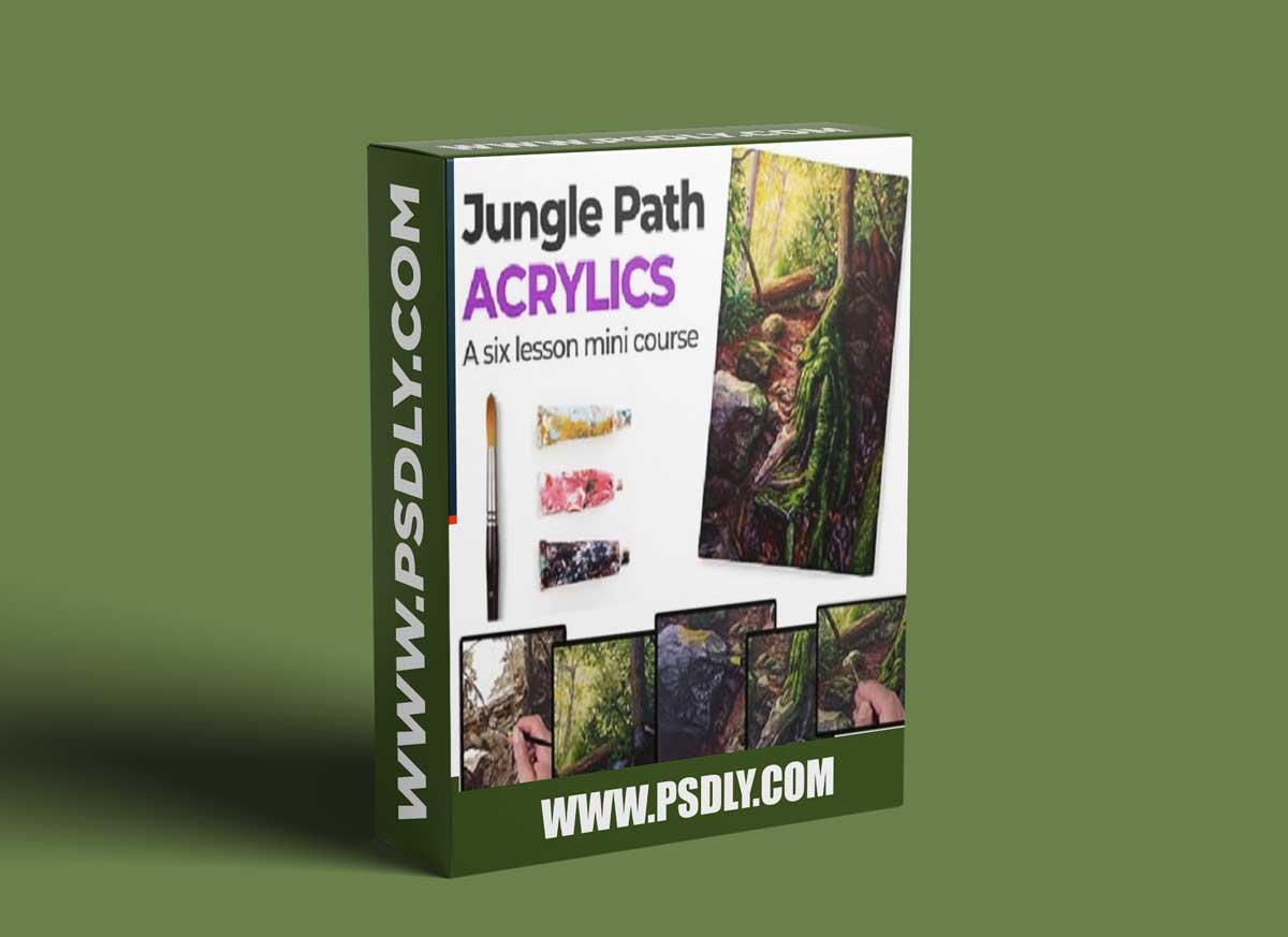 The Virtual Instructor - Jungle Path with Acrylics 1 The Virtual Instructor - Jungle Path with Acrylics