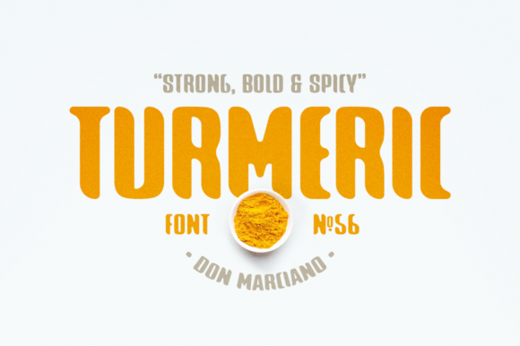 Turmeric Spicy Font 1 Turmeric Spicy Font
