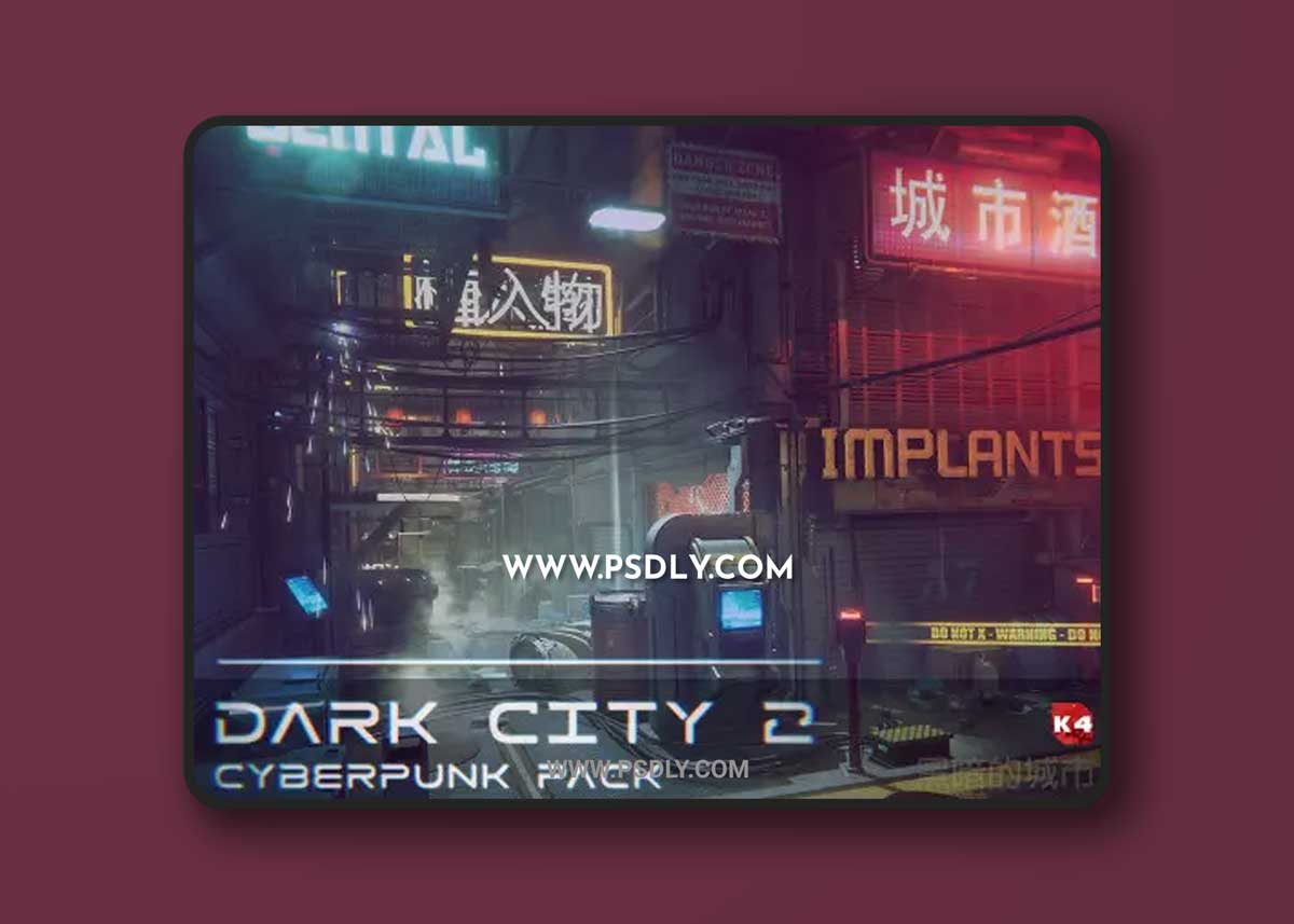 Unity Asset – Dark City2 - Cyberpunk Pack v1.2 1 Unity Asset – Dark City2 - Cyberpunk Pack v1.2