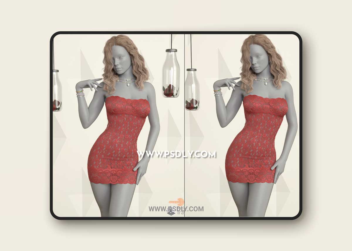 VERSUS - dForce Bodycon Tube Dress for Genesis 8 Females 1 VERSUS - dForce Bodycon Tube Dress for Genesis 8 Females