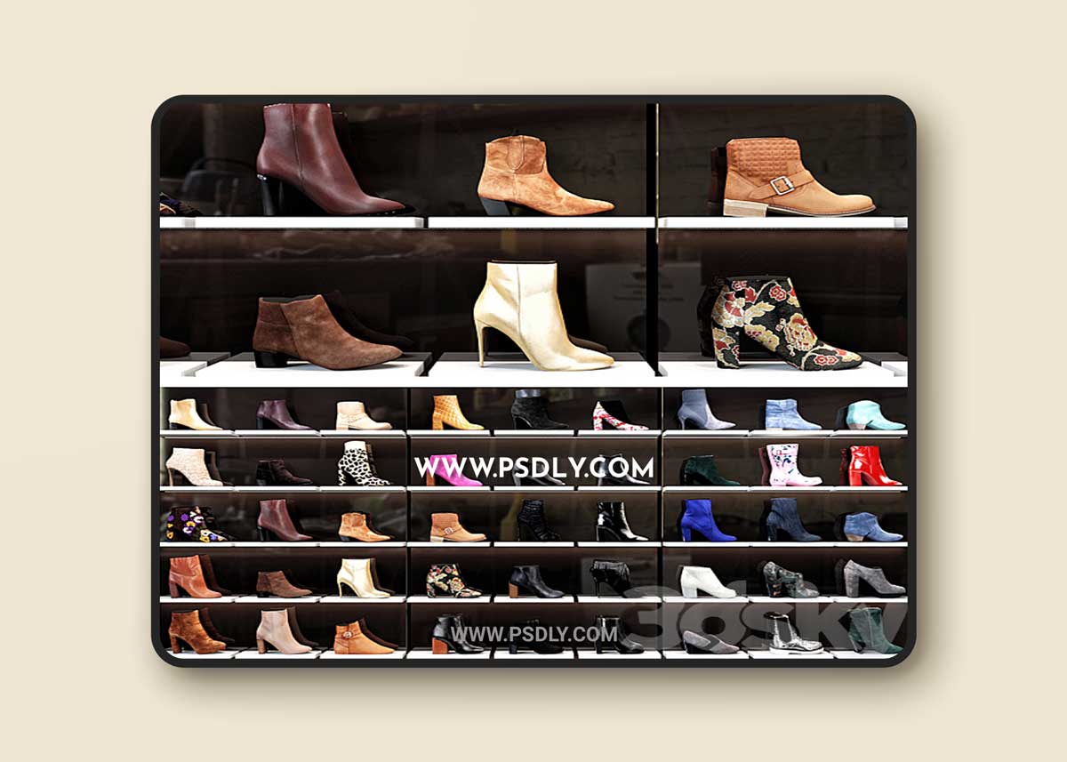 Women Shoes Shop 3D Model 1 Women Shoes Shop 3D Model