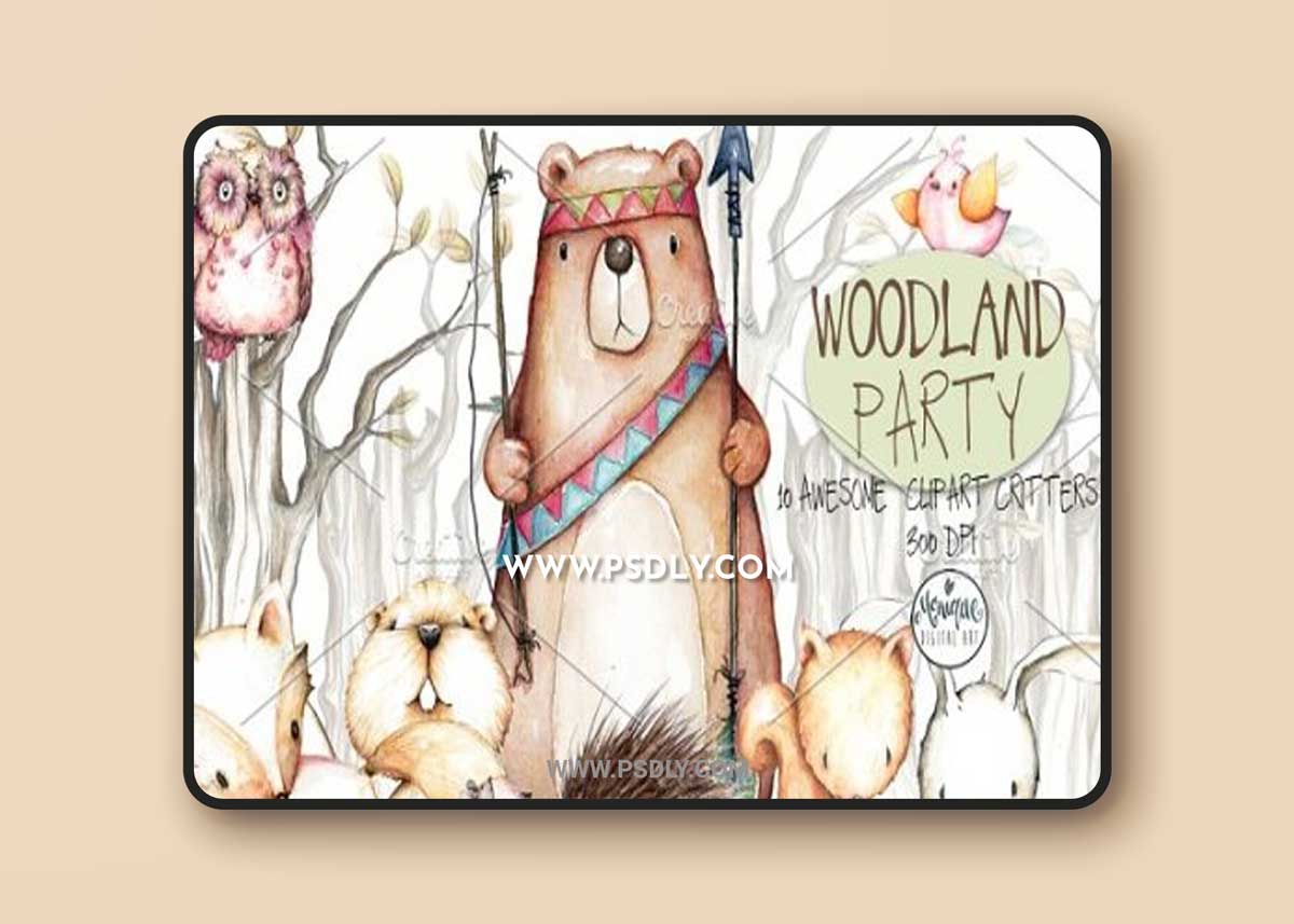 Woodland Animals Watercolor 1537146 1 Woodland Animals Watercolor 1537146