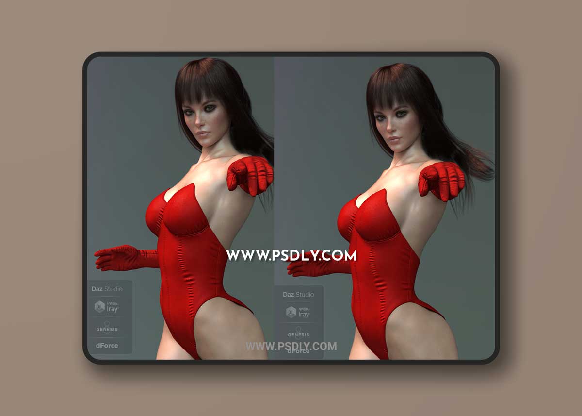 X-Fashion Ultra Bodysuit for Genesis 8 Female
