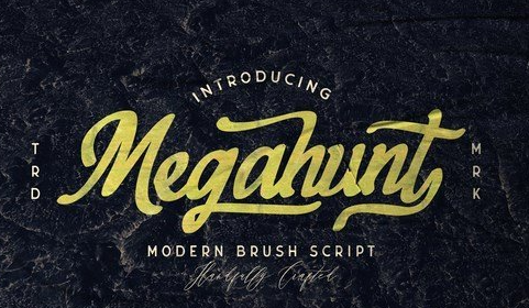 Megahunt - Brush Script Font 5039357 1 Megahunt - Brush Script Font 5039357