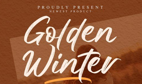 Golden Winter Font 1 Golden Winter Font