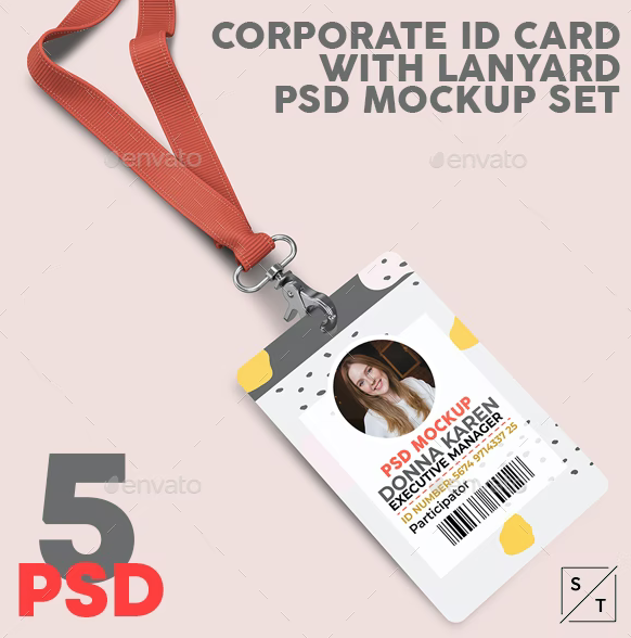 GraphicRiver - Corporate ID Card With Lanyard PSD Mockup 24204074 1 GraphicRiver - Corporate ID Card With Lanyard PSD Mockup 24204074