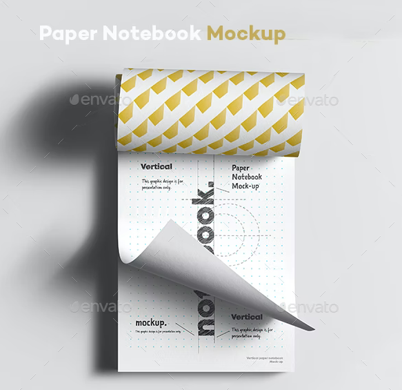 GraphicRiver - Paper Notebook Mock-up 35177314 1 GraphicRiver - Paper Notebook Mock-up 35177314