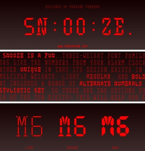 Snooze Font Family - 3 Fonts 1 Snooze Font Family - 3 Fonts