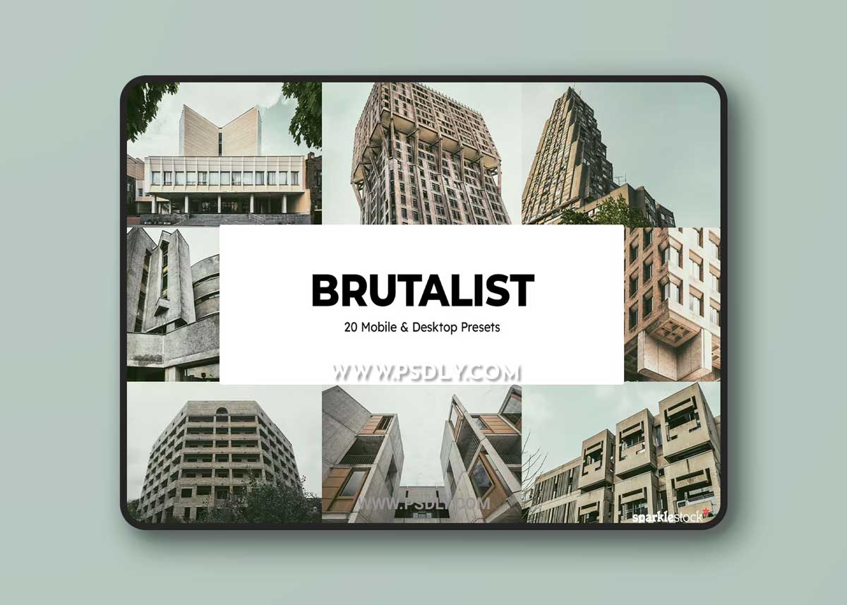 20 Brutalist Lightroom Presets and LUTs 1 20 Brutalist Lightroom Presets and LUTs
