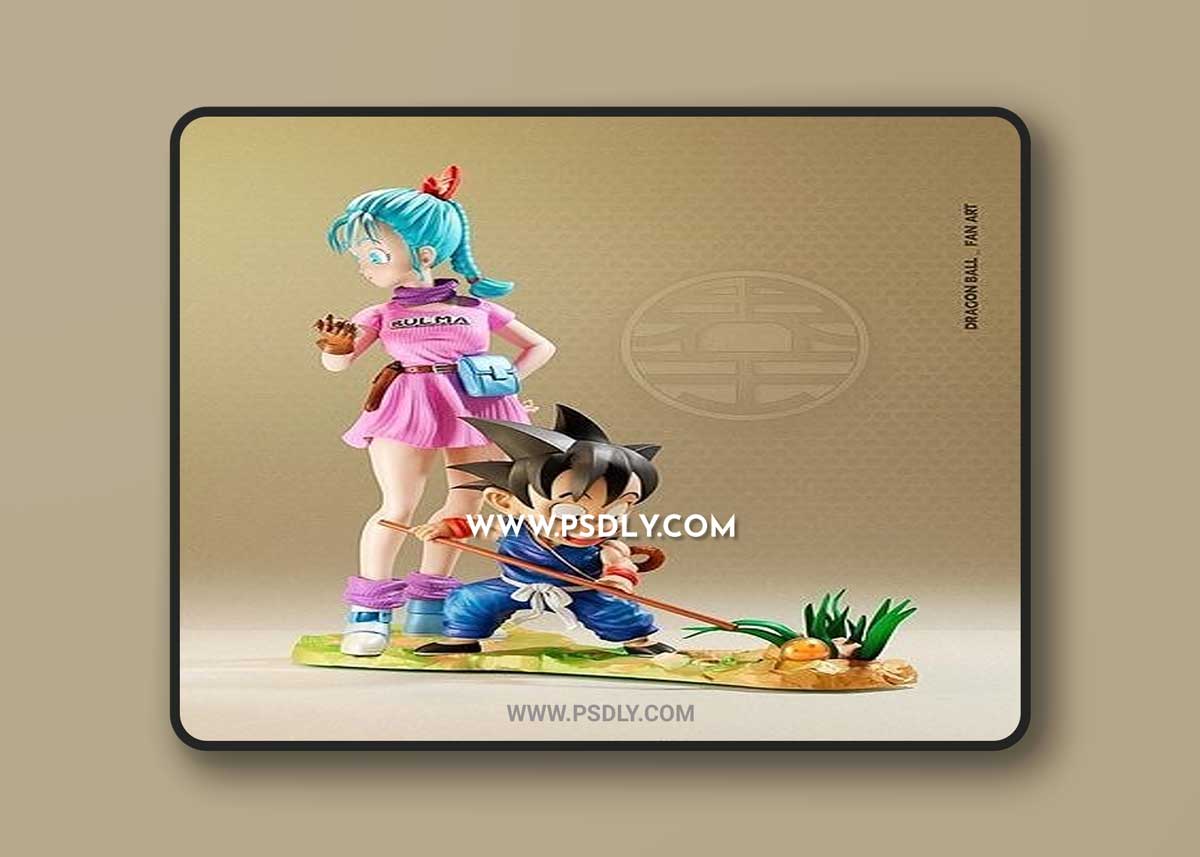 3D Print Models Dragon Ball Statue - Goku and Bulma 1 3D Print Models Dragon Ball Statue - Goku and Bulma