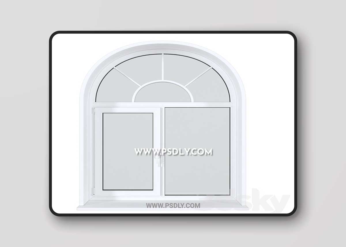 A set of arched plastic windows 18 1 A set of arched plastic windows 18