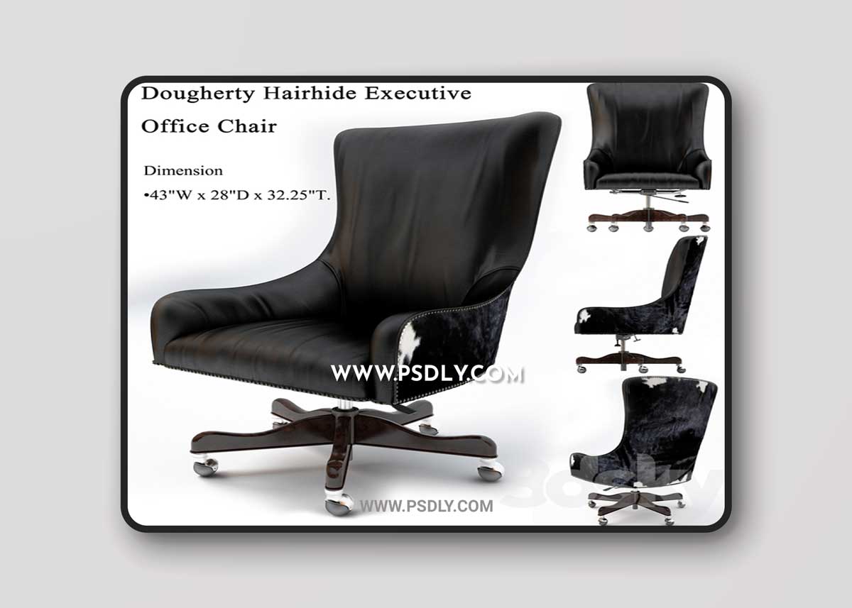 Brindle, Dougherty Hairhide Executive Office Chair, Working chair 1 Brindle, Dougherty Hairhide Executive Office Chair, Working chair