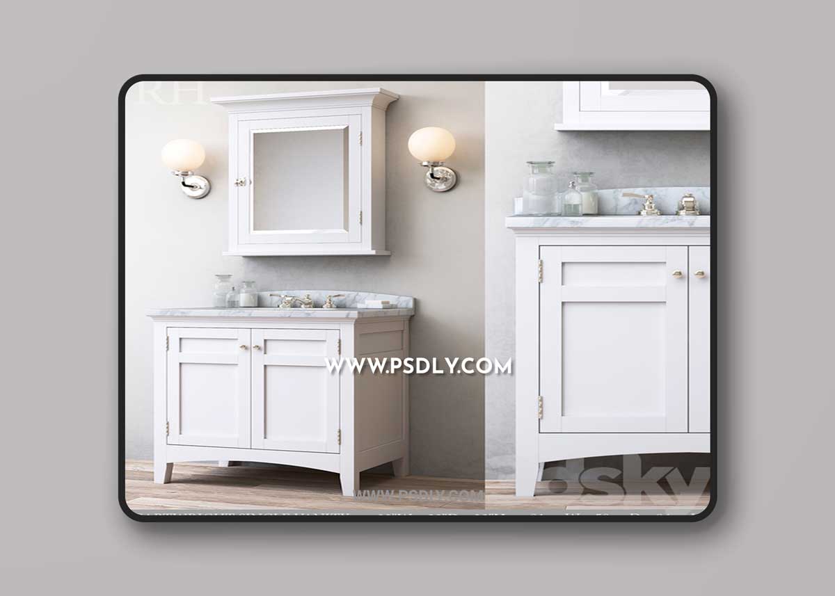 CARTWRIGHT SINGLE VANITY 3D Model 1 CARTWRIGHT SINGLE VANITY 3D Model